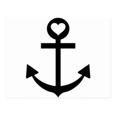 an anchor with a heart on it