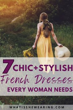 Step into Parisian elegance with these French dresses that exude timeless style and effortless sophistication for any occasion. #frenchdress #frenchdressstyle #frenchspringdress #elegantfrenchdress Wardrobe Basics, Spring Dress