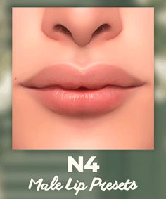 an image of lips with the words no 4 make lip presets