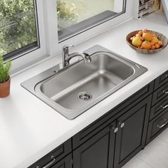 Elkay® has been a trusted name in stainless steel since 1920. We are proud to be America's No. 1 selling kitchen sink company. In addition, we offer prep, bar, bath and laundry sinks. Elkay commercial sinks can be found in public spaces such as classrooms, office buildings, health care facilities, parks and recreation areas and more. Elkay Freeport Drop-In 33-in x 22-in Stainless Steel Single Bowl 3-Hole Kitchen Sink | LWSB332283FP Laundry Sinks, Cast Iron Sink, Drainboard Sink, Commercial Sink, Drain Opener, Sink Grid, Kitchen Sink Accessories, Laundry Sink, Single Bowl Kitchen Sink