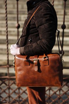 "This brown cowhide leather Briedfcase is 100% handmade. Our briefcase created especially for a person who is looking for a stylish but also functional bag. It's perfect at work and for everyday urban life. You can carry all your stuff, mobile phone and iPad perfectly organized. it has some inner pockets. the cross body strap is adjustable. like all of my shop's product, this bag is also design and made by Alma Milano. and it's 100% handmade Dimentions: -height :28 Cm / 11'' - Width ( top of the Brown Leather Cases For Everyday Use, Brown Leather Cases For Daily Use, Leather Briefcase With Soft Leather As Gift, Leather Briefcase Perfect For A Gift, Soft Leather Briefcase As Gift, Brown Leather Strap Briefcase For Business, Leather Briefcase With Leather Handles As Gift, Brown Leather Strap Briefcase For Daily Use, Brown Leather Strap Briefcase For Everyday Use