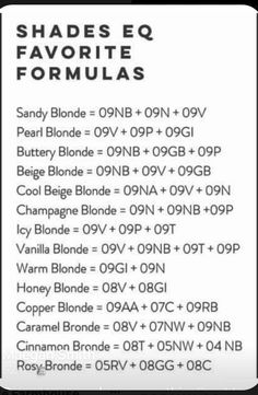 Shades Eq Color Formulas, Redken Blonde Toner Formula, Shades Eq Toner Formulas Blonde, Shades Eq Blonde Toner Formulas, Hair Color Formulas Redken, Redkin Eq Shades Formulas, Redken Shades Eq Formulas Blondes, Shades Eq Toner Formulas, Shades Formulas