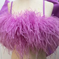 "SGinstar TT Flamingo Lavender Big Bow Top Feather Top Feather Cocktail Top Costume Party 🌸Made to order 🌸Please check my sizes chart before ordering (US,UK,AU,EU) 🌸If it doesn't fit with my size chart please measure your bust and waist 🌸Length of this top is almost your waist over the navel 🌸 The big bow can be taken off 🌸 zipper closure on your left side 🌸Top made with ostrich feathers 🌸Color: more than 18 colors 🌸Dry clean only SGinstar Size Guide UK4/US0/EU32/AU4 Bust 31\"(78cm.) Wa Feather Cocktail Dress, Feather Prom Dress, Feather Top, Women Costume, Feather Tops, Bow Top, Tube Tops, Ostrich Feather, Colorful Feathers