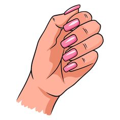 Nail Vector, Nail Cartoon, Nail Finger, Nails Cartoon, Manicured Nails, Nail Drawing, Cartoon Png, Nails Spring, Art Simple