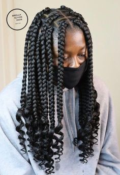 Get the Perfect Chic Look with Big Knotless Braids for Stunning Style that Lasts Big Knotless Braids, Big Knotless, Knotless Braids With Curly Ends, Braids With Curly Ends, Coi Leray, Short Box Braids Hairstyles