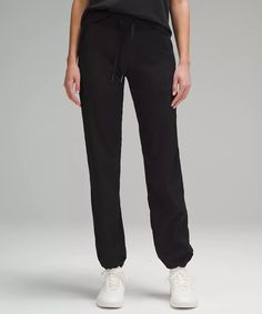 Dance Studio Mid-Rise Pant *Tall | Women's Pants | lululemon Versatile Lululemon Tapered Leg Bottoms, Versatile Lululemon Bottoms With Elastic Waistband, Versatile Tapered Leg Lululemon Bottoms, Casual Lululemon Straight Leg Activewear, Casual Straight Leg Lululemon Activewear, Athleisure Straight Leg Pants With Hip Pockets, Lululemon Full-length Athleisure Pants, Lululemon Athleisure Full-length Pants, Lululemon Straight Leg Athleisure Pants