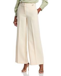 Find ELIE TAHARI The Angelica Wide Leg Pants on Editorialist. Elie Tahari The Angelica Wide Leg Pants.Color:Ivory Cream.Size:10.Material:91% polyester/9% spandex; lining: 100% polyester.Pants. Elegant Off-white Straight Pants, Elegant Off White Straight Pants, Elegant Off-white Wide-leg Pants, Elegant Off White Wide-leg Bottoms, Elegant Off White Wide-leg Pants, Elegant Off White Trousers, Formal Cream Wide-leg Bottoms, Formal Cream Ankle-length Wide Leg Pants, Cream Ankle-length Wide Leg Pants For Formal Occasions