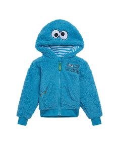 in stock Blue Hoodie With Cartoon Print For Fall, Playful Blue Winter Sweatshirt, Blue Hooded Sweatshirt With Cartoon Print, Fun Hooded Winter Outerwear, Playful Blue Hoodie Top, Playful Blue Hoodie With Long Sleeves, Blue Long Sleeve Playful Hoodie, Playful Blue Long Sleeve Hoodie, Playful Blue Hoodie For Fall