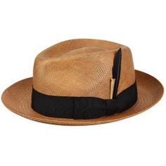 The Bailey of Hollywood Tessier Panama Fedora has a rounded teardrop crown and a 2 1/2” snap brim. Fashion details include Japanese grosgrain trim, a gold vintage flooring nail, and a removable duck feather. This brisa weave straw hat begins as a hand woven body in Ecuador and is completed in the U.S.A. where it is shaped, trimmed, and given a fine woven sweatband.<br>The Tessier Fedora is part of the Bailey of Hollywood Breed collection, a group of hats that represent the more experimental, ava Vintage Flooring, Ladies Fedora Hat, Fedora Hat Style, Mens Dress Hats, Womens Straw Hats, Trending Hats, Mens Hats Fashion, Summer Straw Hat, Italian Suit