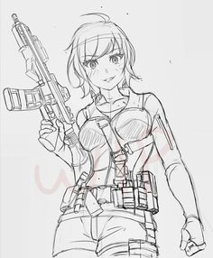 Drawing Anime Bodies, Military Drawings, Drawing Body Poses, Army Girl, Anime Drawings Tutorials, Art Poses, Anime Poses Reference, Cool Art Drawings, Anime Sketch