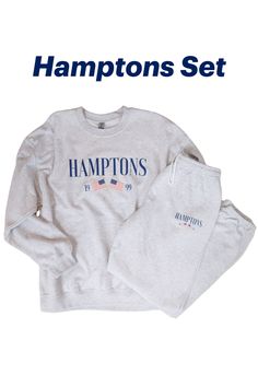 Introducing the Hamptons Sweatshirt and Sweatpants Set! These trendy and preppy set feature an American USA flag design, sweatpants have an oversized fit, an elastic waistband and cuff for added comfort, and a cozy loungewear feel. Perfect for your next beach vacation or for a stylish and comfortable look. Upgrade your wardrobe with this playful and comfortable set! (Sweatshirt size up for an even more oversized fit!)

SmileSoulThreads.com Hamptons Sweatshirt, Sweatshirt And Sweatpants Set, American Flag Sweatshirt, Sweatshirt Preppy, Preppy Sweatshirts