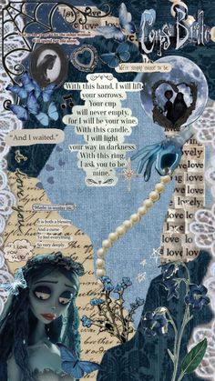 an altered collage with words and pictures