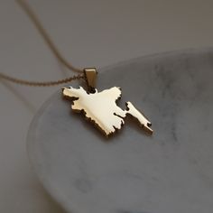 Show off your roots with our Bangladesh map necklace!  - Pendant dimensions: 2cm x 2cm  - Material: 18k Gold Plated on Stainless Steel base  - Chain Length: Custom Bangladesh Map, Map Necklace, Necklace Pendant, Chain Lengths, Chain Length, Pendant Necklaces, Necklace Etsy, Jewelry Necklace Pendant, 18k Gold