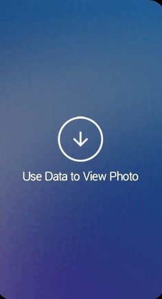 the use data to view photo button on an iphone or ipad screen with text overlay