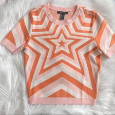 Pink And Orange Star Sweater Shirt, Brand New With Tags! Colors: Light Pink, Pink And Orange. Reminds Me For Powerpuff Girls Except It’s A Star Instead Of Heart. 50% Rayon, 30% Polyester, 20% Nylon. Please Read Policy Before Buying #Powerpuffgirls #Star Strawberry Shortcake Hello Kitty Sanrio Bratz Trendy Fitted Tops With Star Print, Fitted Tops With Star Print For Fall, Fitted Star Print Tops For Fall, Trendy Spring Top With Star Print, Casual Multicolor Tops With Star Print, Trendy Spring Star Print Top, Cute Crew Neck Top With Star Print, Star Top Pink, Cute Star Print Crew Neck Top