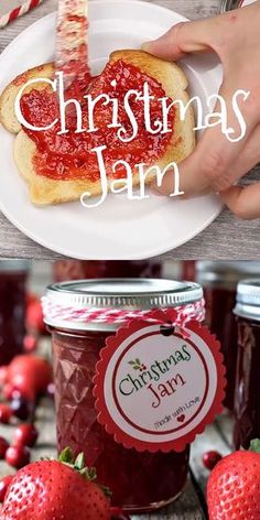 Christmas Jam Recipes, Christmas Jam, Jam Recipes Homemade, Jam And Jelly, Jelly Recipes, Homemade Jam, Think Food, Christmas Cooking, Jam Recipes