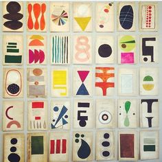 an assortment of different shapes and sizes on paper