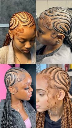 Pretty Braiding Hairstyles, Color 30 Stitch Braids, Brown Alicia Keys Braids, Alicia Keys Braids Large, Alicia Keys Braids Fulani, Short Braided Styles For Black Women, Snake Stitch Braids, Alia Keys Braids, 12 Feed In Braids Hairstyles