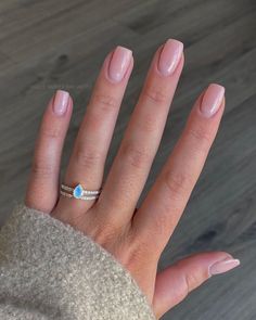 Short Ballerina Nails, Nails Inspiration Ballerina, Ballerina Nails Short, Nail Ideas Pink, Winter Nails Christmas, Army Nails, Ballerina Nails Shape, Nails January, Old Money Nails