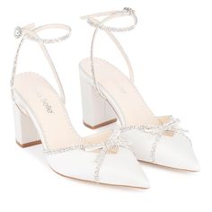 KARISSA Bridal Block Heels, Block Heel Wedding Shoes, Wedding Fits, Wedding Flats