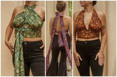 So many ways to wear this top! Get creative and let the ties flow free or wrap them around for a creative tied look! Supportive for larger busts too. 5 amazing colors 😍 fits XS-XL 70s Scarf Top, 70s Wrap Top, Boho Wrap Top, Chic Tie Back Halter Top For Festivals, Chic Festival Halter Top With Tie Back, Spring Party Multi-way Top, Summer Tie-back Wrap Top, Summer Tie Back Wrap Top, Summer Wrap Top With Tie Back