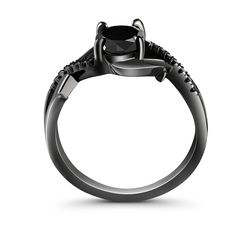 The black ring with sterling silver features a stunning oval-cut stone, which is expertly set within a frame of intricate black thorns, twisted and intertwined in a mesmerizing pattern. The black thorns add a touch of mystery and allure to the ring. The black thorns that surround the stone are meticulously crafted, with each thorn twisted and turned to create a unique and eye-catching design. The black finish adds a touch of sophistication and elegance to the ring.Carat Weight: 2 ctStone Size: 6*8 mmStone Type: Jeulia® StoneNumber of Stones: 1 Stone Color: Fancy BlackStone Shape: OvalCarat Weight: 0.08 ctStone Size: 1.2,1 mmStone Type: Jeulia® StoneNumber of Stones: 16 Stone Color: Fancy BlackStone Shape: RoundWeight: 3.3 gWidth: 1.7 mmHeight: 5 mmThickness: 1.2 mmMaterial: 925 SilverPlati Gothic Black Oval Jewelry, Black Oval Gothic Jewelry, Gothic Formal Adjustable Rings, Gothic Style Adjustable Rings For Formal Occasions, Gothic Adjustable Rings For Formal Occasion, Gothic Black Formal Ring, Elegant Gunmetal Rings For Gift, Gunmetal Rings For Gift, Elegant Style, Gunmetal Elegant Rings For Gift