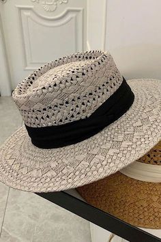 Summer Straw Hat | Swank Boutique Summer Straw Hat, Contrast Trim, Straw Hat, Your Head, Get Ready, Panama Hat, Sunnies, Fashion Forward, The Sun