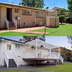 before and after photos of a house in australia