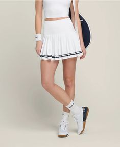 Midtown Tennis Skirt | Wilson Sporting Goods Pickleball Outfit, Wilson Sporting Goods, Tennis Style, Play Tennis, Tennis Skirt, Pickleball, Pleated Skirt, To Play, Tennis