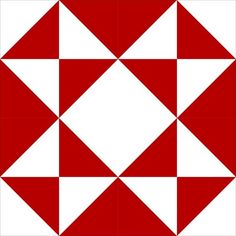 a red and white pattern with squares in the shape of rectangles on top of each other