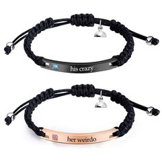 PRICES MAY VARY. 💞Valentines Day Bracelet: This couple bracelet Made of high-quality materials, comes with an adjustable band that allows wearers to create the perfect fit for them. Lightweight and comfortable, Suitable for most people. 💞Relationship Bracelet Set: 2 Pieces Adjustable Cord Bracelets Set,The Distance Bracelets allowing those apart to feel connected,no matter how far with your lovers. The traditional braided design is a favorite of men, women, teens, and young adults. 💞Braided R Couples Bracelets Matching, Relationship Bracelet, Matching Bracelets For Couples, Bracelets For Couples, Relationship Bracelets, Matching Couple Bracelets, Couples Bracelets, Distance Bracelets, Braided Rope Bracelet