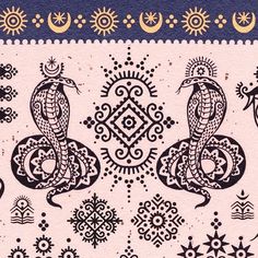 an intricately designed bandanna with two birds on the front and one bird on the back