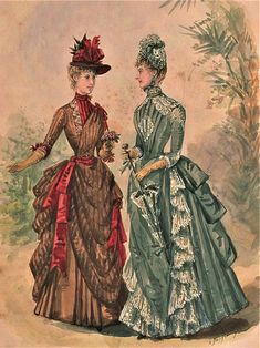 1891 Fashion, Bella Epoque, 1890 Fashion, Gilded Age Fashion