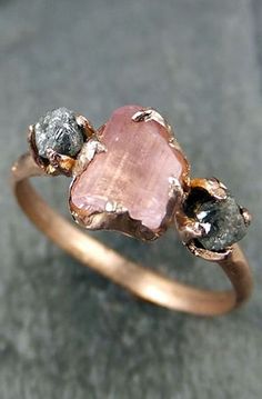 Raw Pink Tourmaline, Ring Inspo, Wax Carving, Eternity Rings, Crystal Accessories, Rose Gold Engagement, Lost Wax, Diy Schmuck, Raw Stone