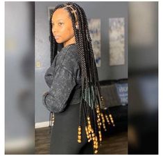 Jumbo Knotless, Protective Style Braids, Black Women Braids, Large Box Braids, Braids Boxbraids, Knotless Box Braids, Big Box Braids Hairstyles, African Hair Braiding Styles, Long Box Braids