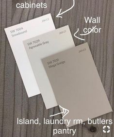 three different colors of wall paint on a wooden surface with text describing how to choose the right color