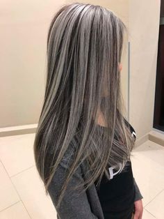 Long Grey Hair, Grey Balayage, Cabello Hair, Balayage Color, Long Hair Color, Super Hair