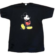 VINTAGE 80s MICKEY MOUSE BLACK T-SHIRT MEN SZ L 1980s SOUVENIR DISNEYLAND MINNIE. Shipped with USPS First Class. Pre-owned. Shirt runs small, pit to pit is 21 inches, more like a large. Please see photos for condition. There may be some wear on the Mickey graphic. Retro Black Shirt With Screen Print, Black Retro Shirt With Screen Print, Retro Black Shirt With Graphic Print, Black Vintage Short Sleeve Shirt, Vintage Mickey Mouse Cotton Top, 90s Style Black Shirt With Graphic Print, Retro Black Tops For Fan Merchandise, Retro Mickey Mouse Crew Neck T-shirt, Retro Mickey Mouse Short Sleeve Tops