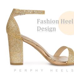 Our glitter block heels are the perfect glamourous addition to your partywear this season, with an on-trend glittery block heel, buckle ankle fastening, and open toe, team with a cocktail dress and statement clutch to finish your look.open toe; chunky heel; buckle closure; ankle strap;Vamp: Glitter; Outsole: Rubber; Heel: ABS;Heel Height: 3 1/2 inches. Gold Block Heel Party Heels, Gold Block Heels With Heel Strap For Party, Gold Block Heel Heels For Party Season, Ankle Strap Block Heels For Evening Parties, Glamorous Sparkling Block Heels, Ankle Strap Block Heels For Evening Party Season, Open Toe Glitter Heels For Party Season, Gold Sparkling Block Heel Sandals, Party Block Heels With Padded Low Heel