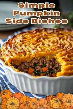 Delicious Pumpkin Side Dish and Dinner Ideas Pumpkin Recipes Savory, Side Dishes Dinner, Pumpkin Deviled Eggs, Pumpkin Dinner, Pumpkin Cornbread, Caramelized Walnuts