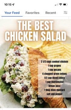 the best chicken salad recipe on twitter