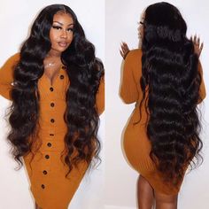 PRICES MAY VARY. Lace Front Wigs Human Hair Material ：13x4 lace front wigs human hair 100% unprocessed 8A brazilian virgin real human hair body wave lace front human hair wigs. No shedding, no tangle, soft, and natural, full and thick. Frontal Wigs Human Hair Quality：Can be simple dyed, straightened, bleached, and restyled as your own hair, comfortable against the skin. Wig Caps：The cap is 21.5 - 22.5 inches, fits the majority of a woman's head, stable and not easy to fall off, the wig cap has e Long Human Hair Wigs, Natural Hair Wigs, Lace Front Human Hair, Body Wave Wig, Human Hair Lace Wigs, Long Wigs, Brazilian Human Hair, Wig Accessories, Lace Frontal Wig