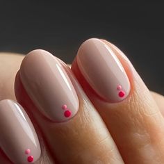 Creative Dot Nail Ideas: Fun & Fabulous Designs for Every Occasion – DTK Nail Supply Fall Dot Nail Art, Neutral Nails With Dots, Plain Nail Designs Simple, Easy Manicure Designs, Dot Manicure Ideas, Nails Inspiration Dots, Nails With 3 Dots, Easy Nail Art Dots, Minimalist Nails Dots