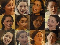 many different pictures of women smiling and making funny face expressions in the same photo, each with their own name on it