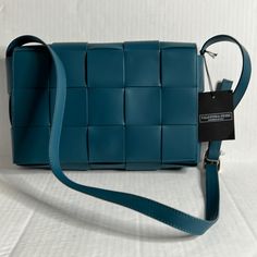 Nwt Valentina Fiore Teal Patchwork Leather Crossbody Bag See Pictures For Measurements Modern Blue Shoulder Bag For Office, Blue Rectangular Shoulder Bag For Office, Blue Leather Shoulder Bag For Work, Blue Office Clutch Bag, Luxury Blue Bags For Work, Luxury Blue Bag For Work, Luxury Blue Work Bag, Office-friendly Blue Clutch Bag, Blue Rectangular Box Bag For Office