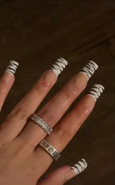 Black Lipstick Nails, Wide Square Acrylic Nails, Emo French Tip Nails, Trashy Y2k Nails, Mcbling Nails, Scene Nails, Nails Jewelry, Music On Spotify, Grunge Nails