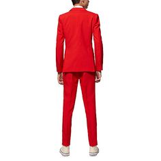 Perfect for a fall or winter special occasion, this 3-piece suit set from Opposuits' big boy's collection is made from breathable woven fabric to keep him comfortable. It includes a single-breasted blazer with notch lapels, straight-leg pants with a zip with hook-and-eye closure and side pockets, and a matching clip-on tie. Style it with a crisp crew neck t-shirt or button-down with sneakers.# Pieces In Set: 3Included: 1 Tie(s)1st Piece Description: Blazer1st Piece Collar: Banded Collar1st Piec… 3 Piece Suits, Big Boys, Single Breasted, Straight Leg Pants, Woven Fabric, Neck T Shirt, Straight Leg, Crew Neck, Blazer