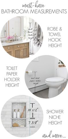 bathroom measurements and how to use them