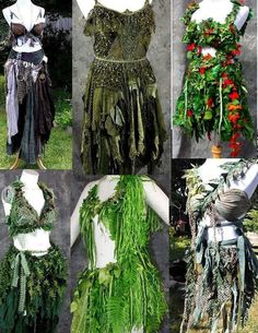 Bohemian Halloween Cosplay Dress, Bohemian Halloween Costume Dress, Bohemian Halloween Festival Dresses, Druid Fashion, Nature Cosplay, Woodland Halloween, Dnd Clothes, Larp Diy, Nature Costume