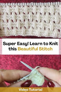 the video is showing how to crochet with yarn